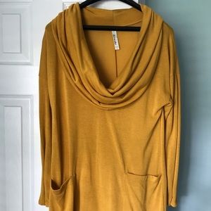 Cowl neck dress